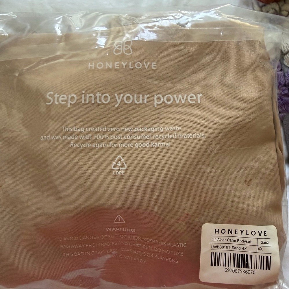 Honeylove LiftWear Cami Bodysuit - Sand Beige